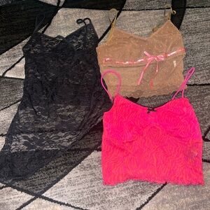 Urban Outfitters Vibrant Pink Lace Camisole
